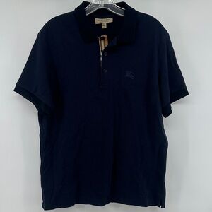 Burberry Dark Blue Polo Shirt Men’s Large